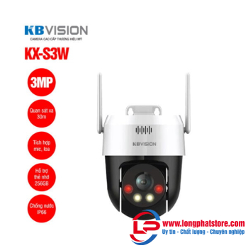 Camera wifi quay quét 3MP KBVISION KX-S3W