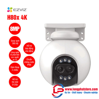 Camera WiFi quay quét EZVIZ H80x Dual 4K 10MP