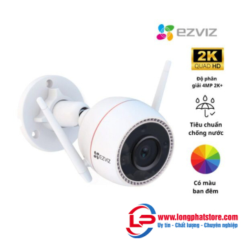 Camera WiFi thông minh ngoài trời 3MP EZVIZ H3C 2K (CS-H3c-R100-1K3WKFL)