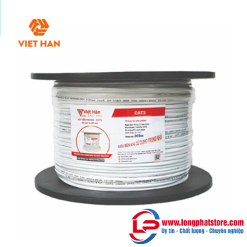 Cáp điện thoại 305m Việt Hàn CAT3 26AWG