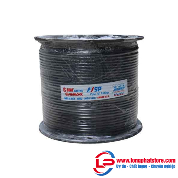 Cáp đồng trục Sino RG6 (5C-FB) lõi CCS 80 sợi màu đen 305m