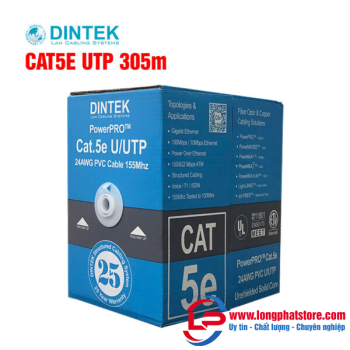 Cáp mạng Dintek CAT.5E UTP 305m (1101-03029)