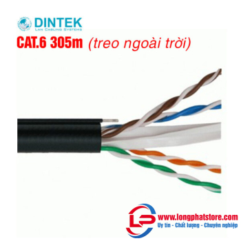 Cáp mạng Dintek CAT.6 305m treo ngoài trời (1101-04057)