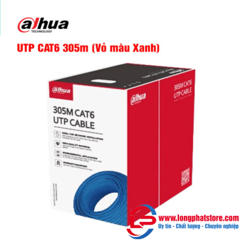 Cáp mạng UTP CAT.6 305m DAHUA DH-PFM920I-6UN1-C (Vỏ màu Xanh)