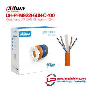 Cáp mạng UTP CAT.6 lõi hợp kim 100m DAHUA DH-PFM922I-6UN-C-100