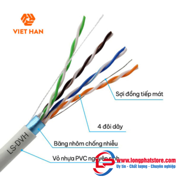 Cáp mạng 305m Việt Hàn CAT.5E FTP 24AWG 305m