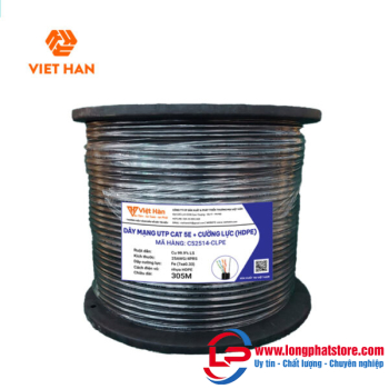 Cáp mạng 305m Việt Hàn CAT.5E UTP 24AWG HDPE + Cường lực