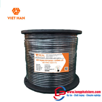 Cáp mạng 305m Việt Hàn CAT.5E UTP 25AWG 305m + cường lực