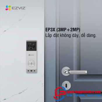 Chuông cửa thông minh dùng pin EZVIZ EP3X (3MP+2MP)