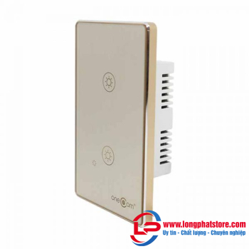 Công tắc Wifi cảm ứng chạm 2 nút chữ nhật ONECAM LS-102
