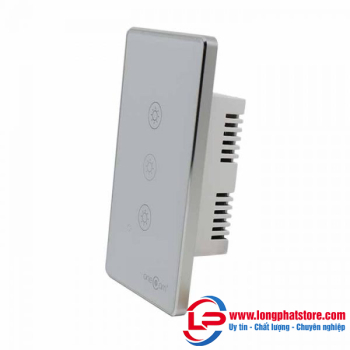 Công tắc Wifi cảm ứng chạm 3 nút chữ nhật ONECAM LS-103