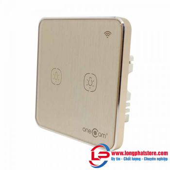 Công Tắc Wifi Cảm Ứng 2 Nút Vuông ONECAM LS-202