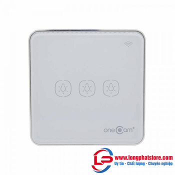 Công Tắc Wifi Cảm Ứng 3 Nút Vuông ONECAM LS-203