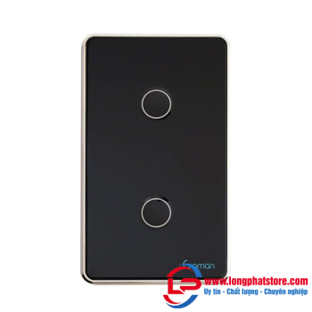 Công tắc cảm ứng thông minh Wifi 2 nút GOMAN GM-W432 [Chữ nhật]