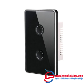 Công tắc cảm ứng Zigbee 2 nút GOMAN GM-ZB332 – US Series 2