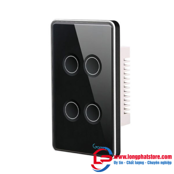 Công tắc cảm ứng Zigbee 4 nút GOMAN GM-ZB334 – US Series 2