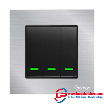 Công tắc đèn Zigbee 3 nút GOMAN GM-Z1G86-313S/B/G