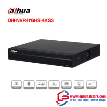 Đầu ghi hình IP 16 kênh DAHUA DHI-NVR4116HS-4KS3