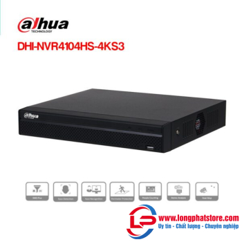 Đầu ghi hình IP 4 kênh DAHUA DHI-NVR4104HS-4KS3