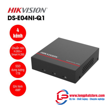 Đầu ghi IP 4 kênh tích hợp ổ cứng SSD Hikvision DS-E04NI-Q1