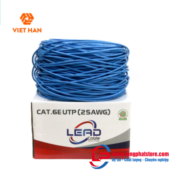 Cáp mạng 305m Việt Hàn LEAD CAT.6E UTP 25AWG 305m