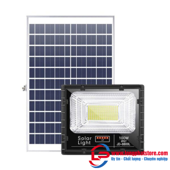 Đèn pha led năng lượng mặt trời JINDIAN JD-8800L 100W