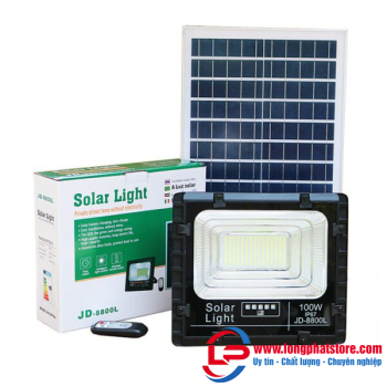 Đèn pha led năng lượng mặt trời JINDIAN JD-8800L 100W