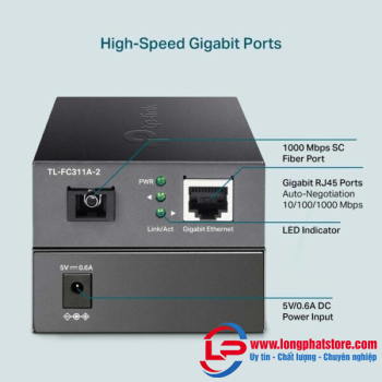 Gigabit WDM Media Converter TP-LINK TL-FC311A-2