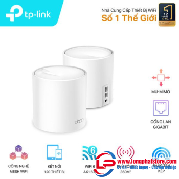 Hệ Thống Mesh WiFi 6 Cho Gia Đình AX1500 TP-LINK Deco X10(1-pack)