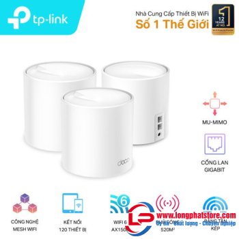 Hệ Thống Mesh WiFi 6 Cho Gia Đình AX1500 TP-LINK Deco X10(1-pack)