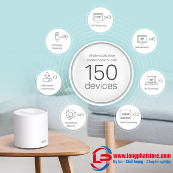 Hệ Thống Mesh WiFi 6 Cho Gia Đình AX1500 TP-LINK Deco X10(1-pack)