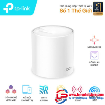 Hệ thống Wi-Fi 6 Mesh cho Gia đình AX1800 TP-LINK Deco X20(1-pack)
