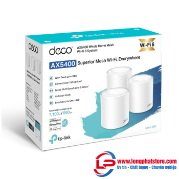 Hệ thống Wi-Fi 6 Mesh AX5400 TP-LINK Deco X60(2-pack)