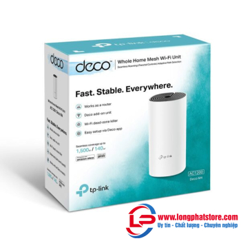 Hệ thống Wi-Fi Mesh cho Gia đình AC1200 TP-LINK Deco M4(1-pack)