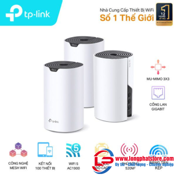 Hệ Thống Wi-Fi Mesh Cho Gia Đình AC1900 TP-LINK Deco S7(1-pack)
