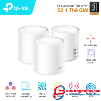 Hệ thống Wi-Fi Mesh AX5400 TP-LINK Deco X60(1-pack)