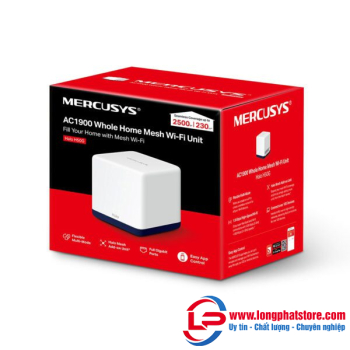 Hệ Thống Wi-Fi Mesh Cho Gia Đình AC1900 Mercusys Halo H50G (2 pack)