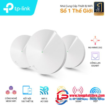 Hệ thống Wi-Fi Mesh cho Gia đình AC1300 TP-LINK Deco M5(1-Pack)
