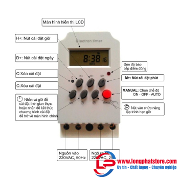 Công tắc hẹn giờ điện tử KAWA TS17C