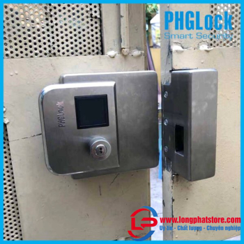 Khóa cổng vân tay cao cấp ngoài trời PHGLock FE38 (Bạc)