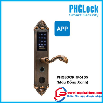 Khóa cửa cho biệt thự PHGLOCK FP6135 App [Màu Đồng Xanh]