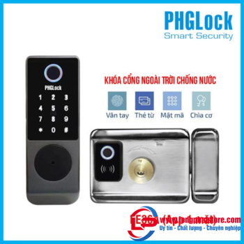 Khóa cửa cổng ngoài trời PHGLock FE36A (App 1 mặt)