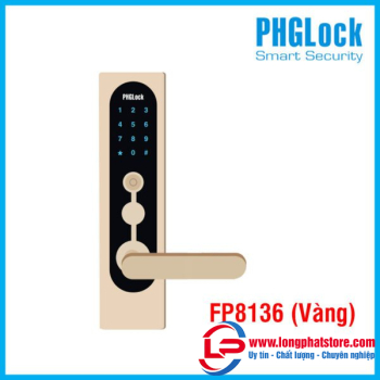 Khóa cửa điện tử cho căn hộ PHGLOCK FP8136 (Vàng)