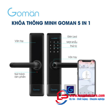 Khóa cửa gỗ thông minh GOMAN GM-SL282W