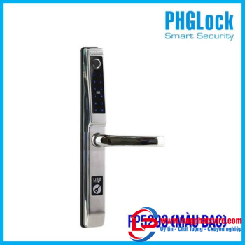 Khóa cửa vân tay cho cửa nhôm PHGLOCK FP5293-S (Bạc)