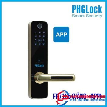 Khóa cửa vân tay cho văn phòng PHGLOCK FP7155 (Vàng-App)