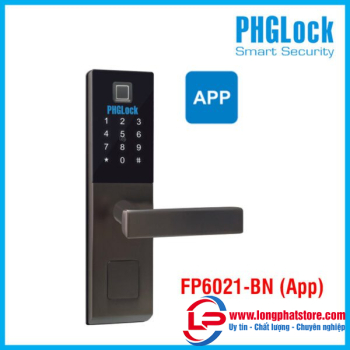 Khóa cửa vân tay PHGLOCK FP6021-BN (App)