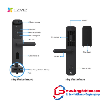 Khóa cửa vân tay thông minh EZVIZ LT70