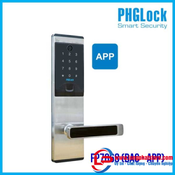 Khóa điện tử cho căn hộ PHGLOCK FP7868 (Bạc-App)
