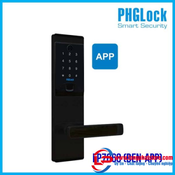 Khóa điện tử cho căn hộ PHGLOCK FP7868 (Đen-App)